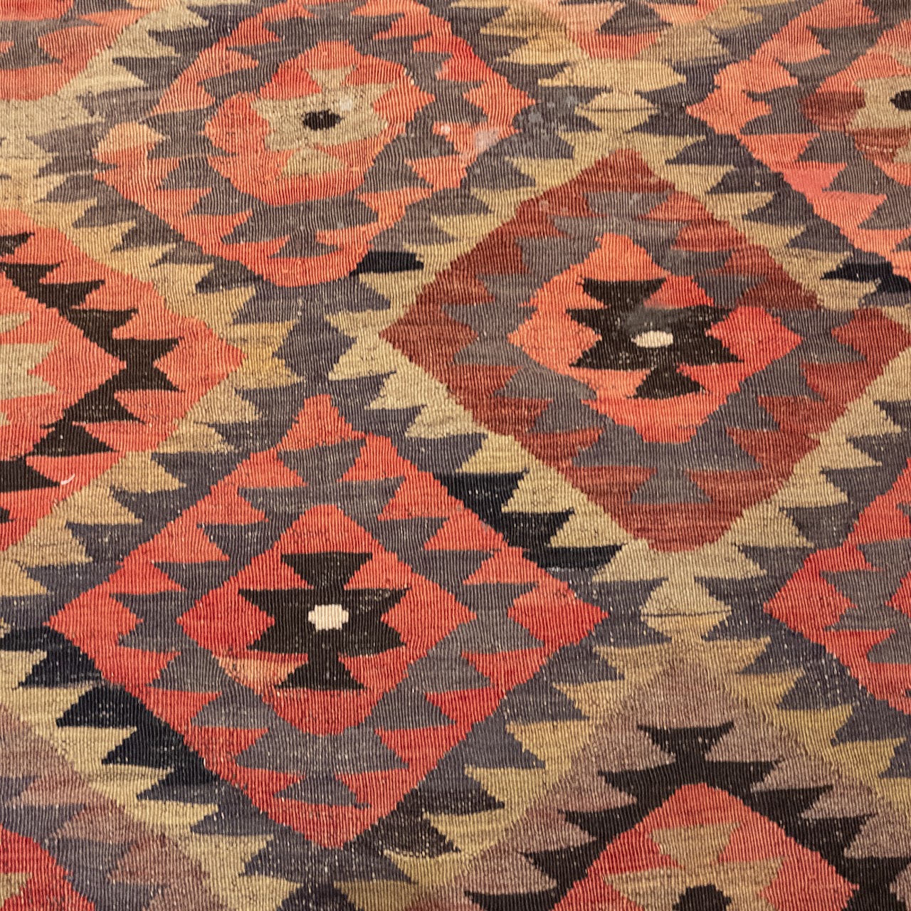 Geometric Wool Flatweave Rug