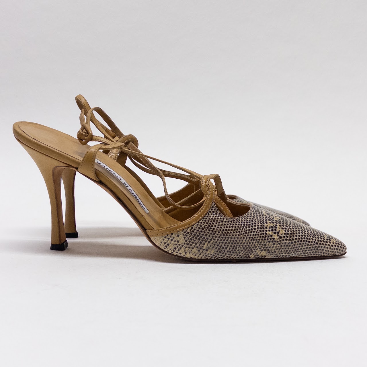 Manolo Blahnik Lizard Skin Pumps