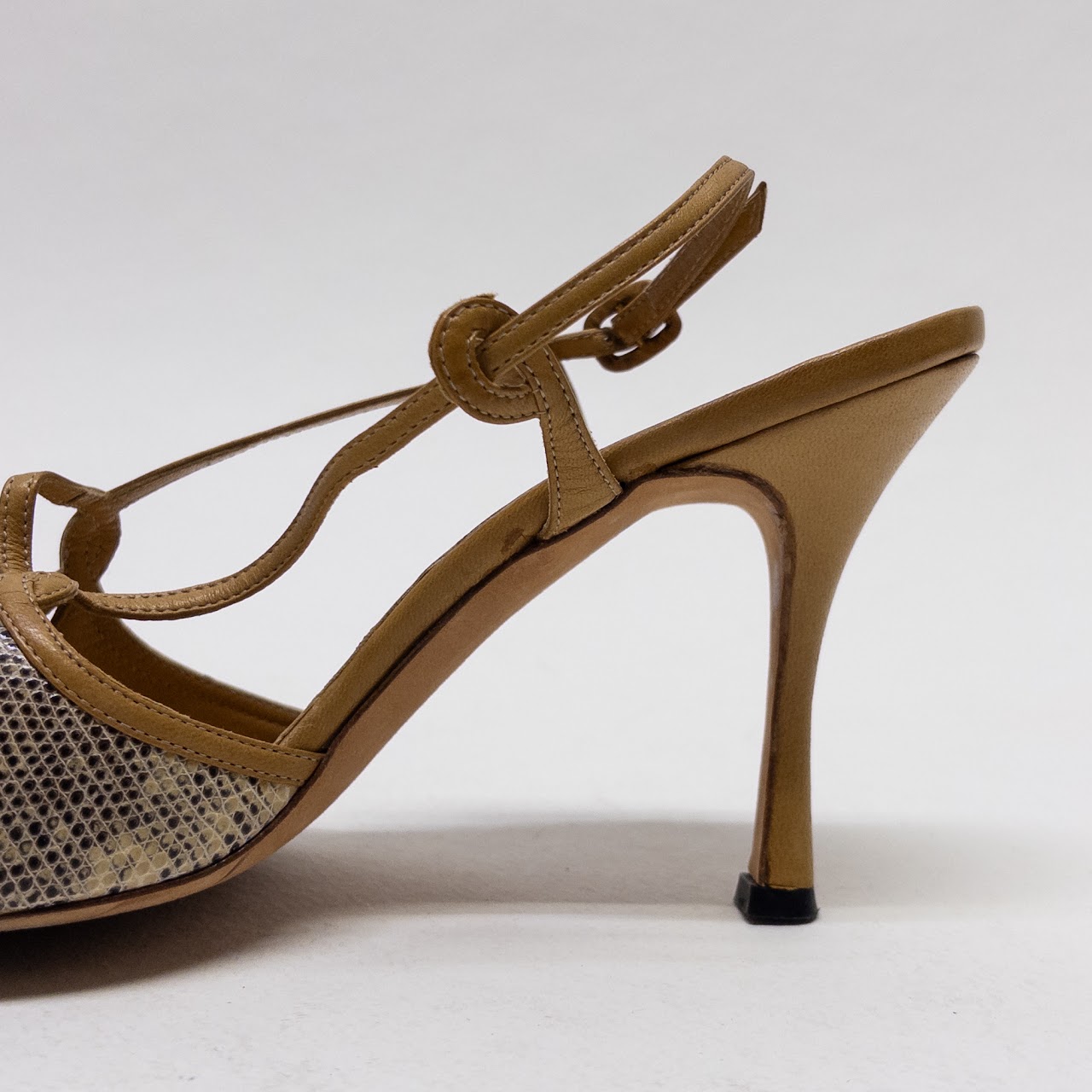 Manolo Blahnik Lizard Skin Pumps