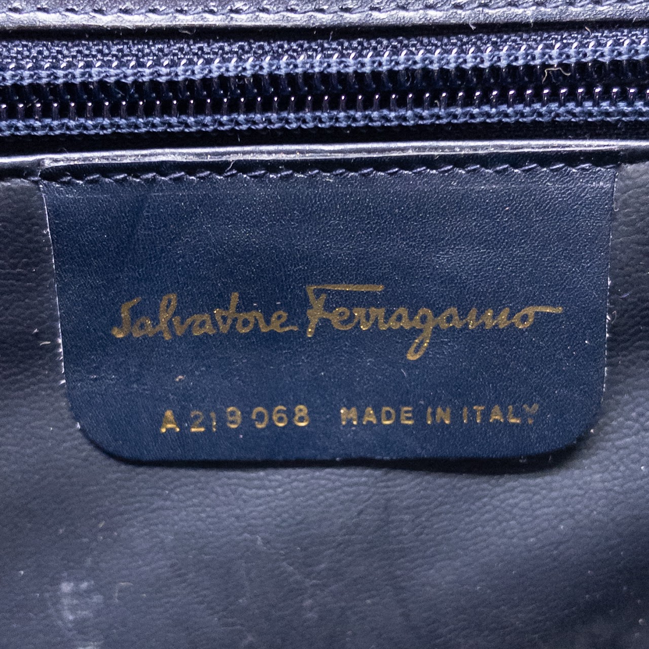 Salvatore Ferragamo Patent Leather Vara Clutch