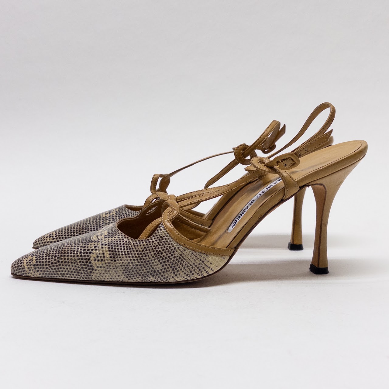 Manolo Blahnik Lizard Skin Pumps