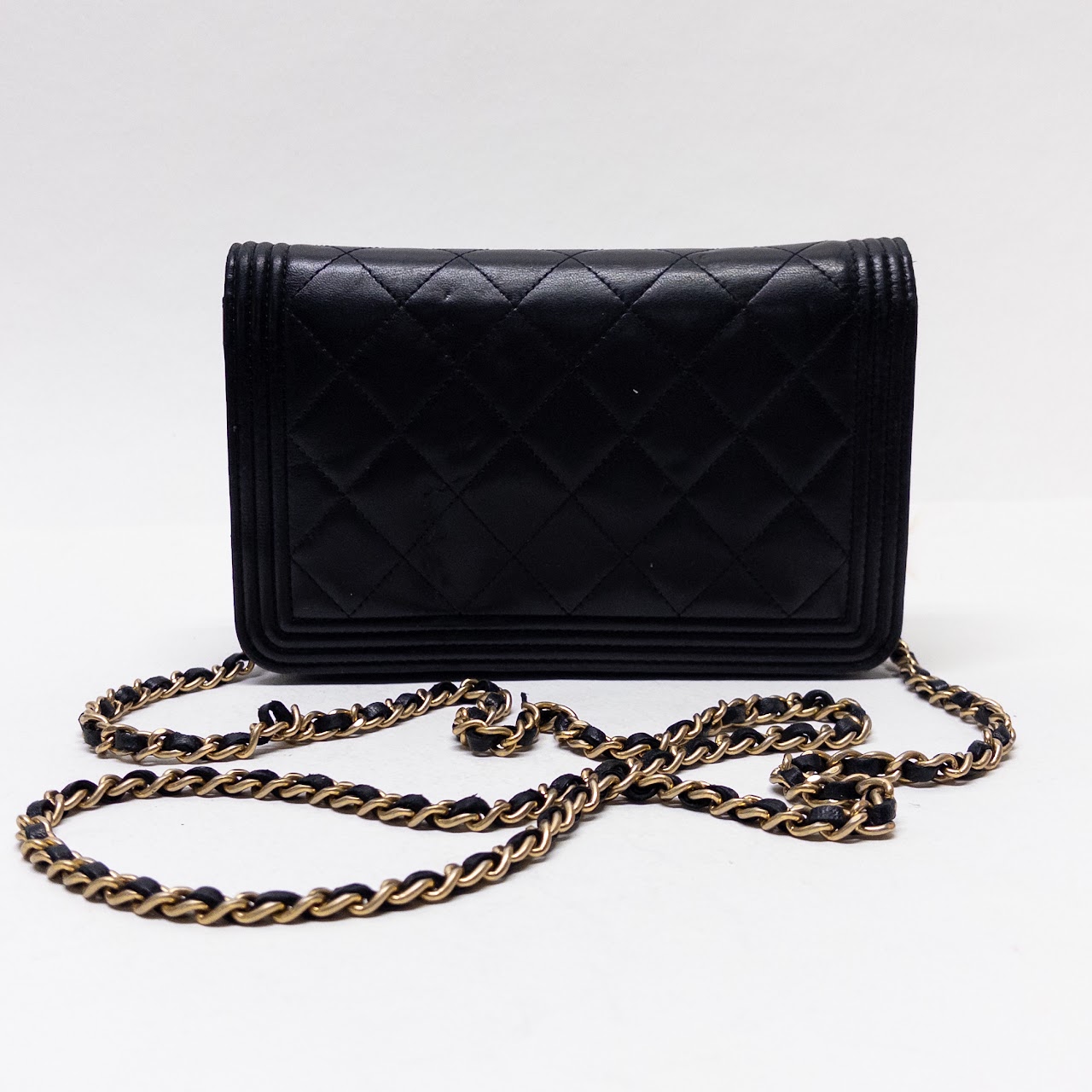 Chanel Boy Chain Wallet/Clutch