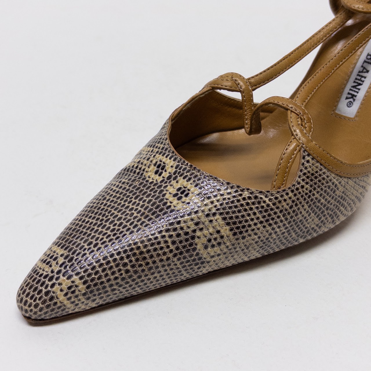 Manolo Blahnik Lizard Skin Pumps