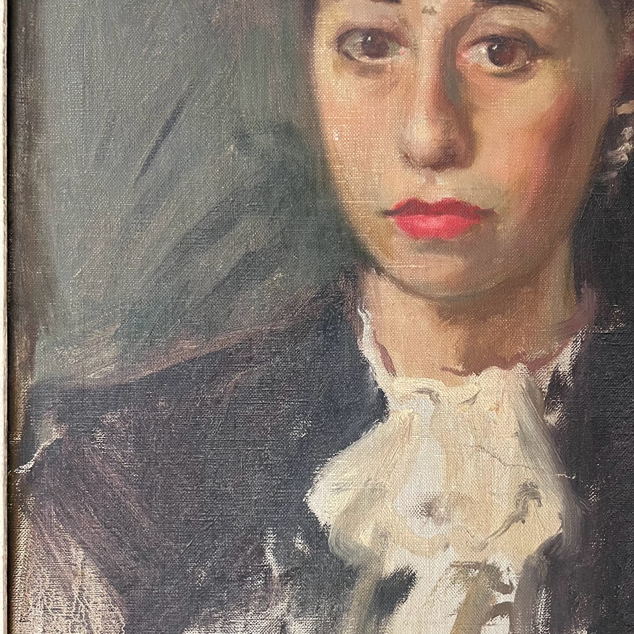 1940s Oil Portrait Painting