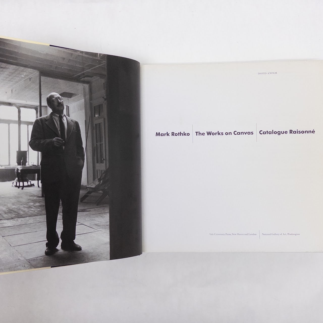 David Anfam, 'Mark Rothko The Works On Canvas' Catalogue  Raisonne