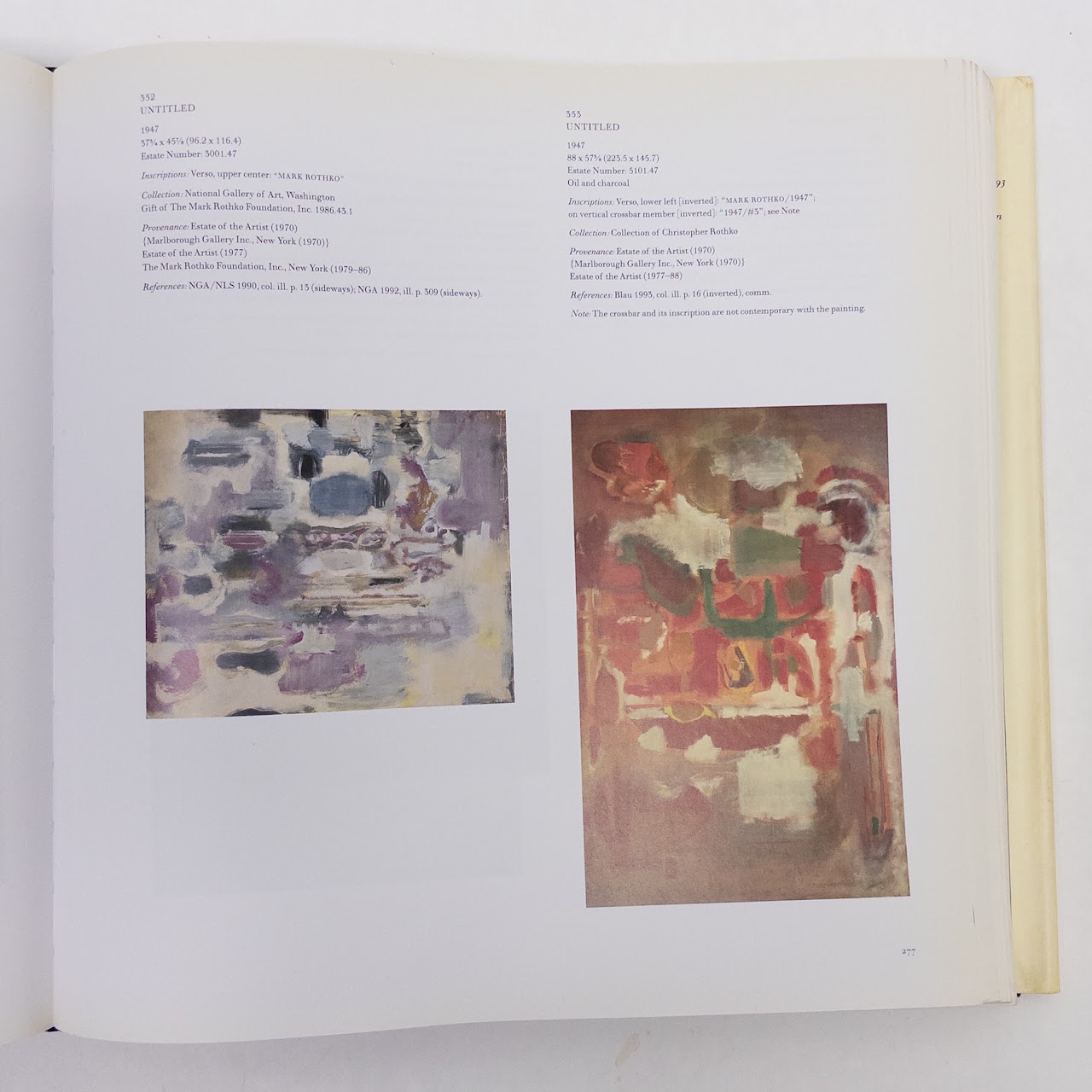 David Anfam, 'Mark Rothko The Works On Canvas' Catalogue  Raisonne