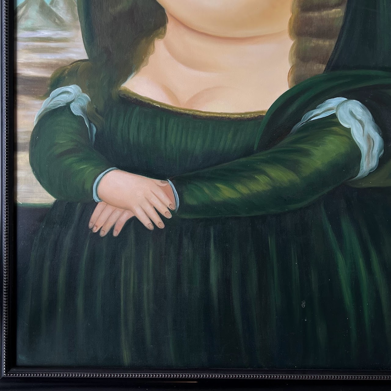 D. Epple after Fernando Botero's 'Mona Lisa' Signed Oil Painting