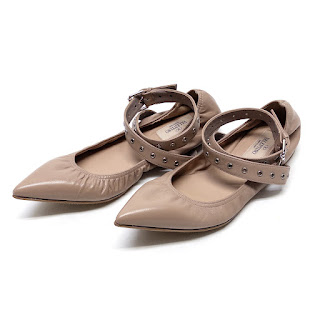 Valentino Garavani Love Latch Pointy Toe Flats