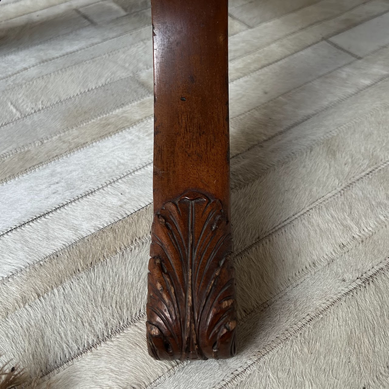 Parquetry Inlaid Mahogany Pedestal Top Game Table with Bakelite Checkers