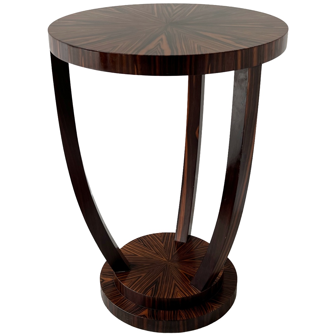 Art Deco Style Macassar Ebony Gueridon