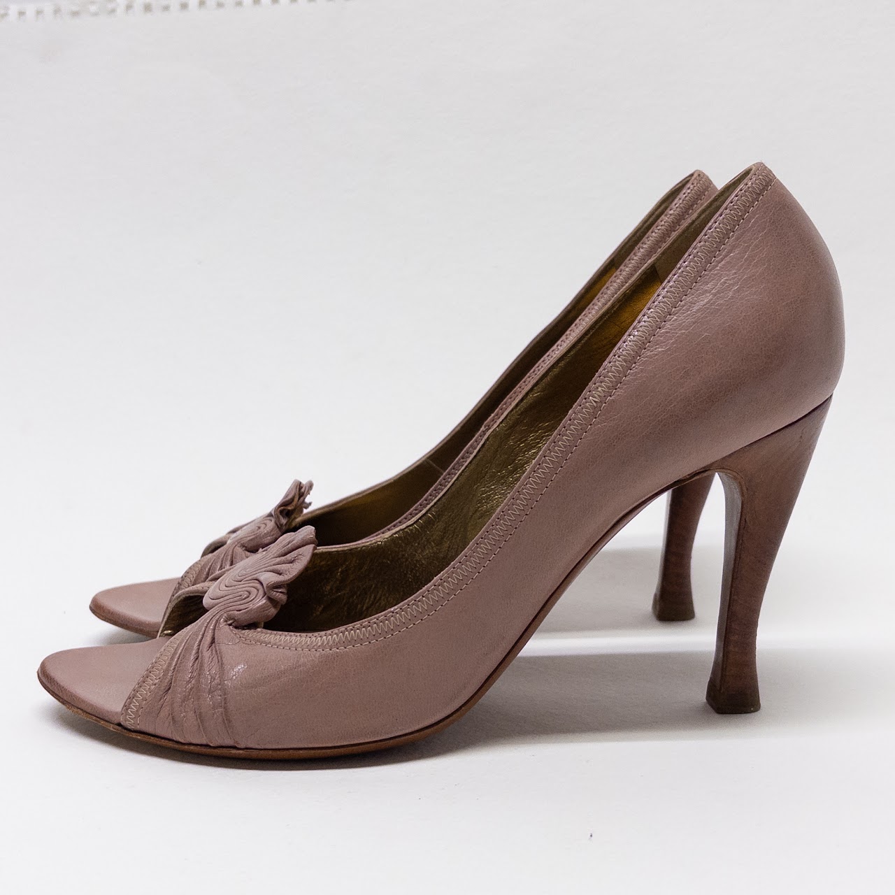 Bottega Veneta Y2K Peep Toe Pumps