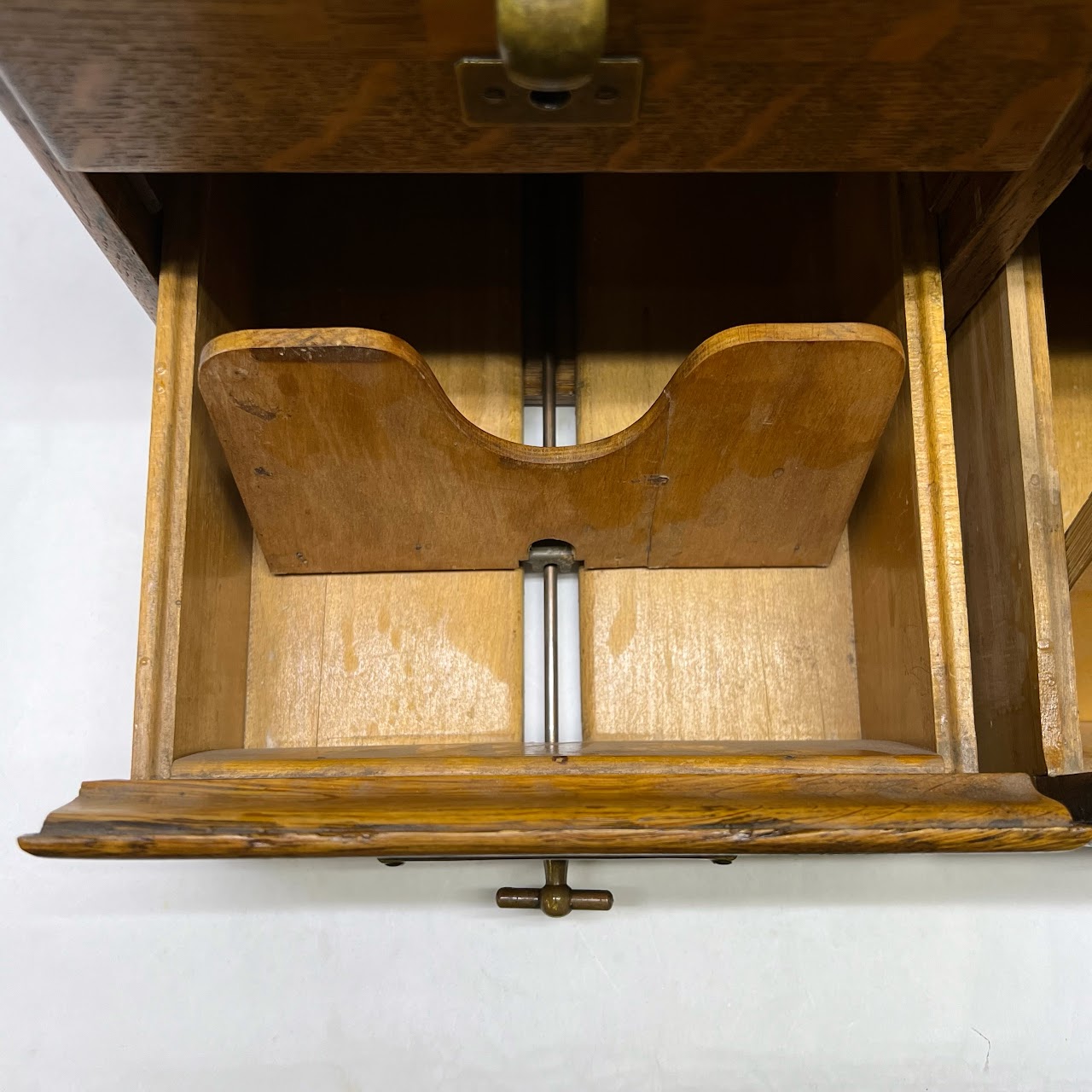 Antique Quarter-Sawn Oak Four Drawer File Chest