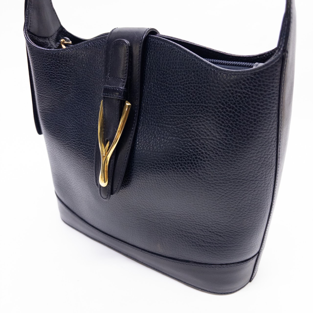 Suarez NYC Textured Leather Shoulder Bag