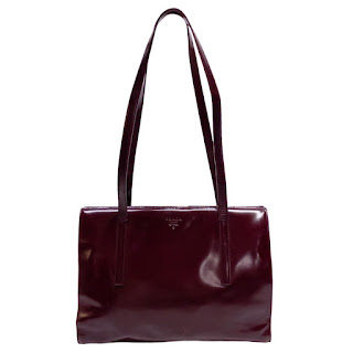 Prada Spazzolato Polished Leather Frame Bag