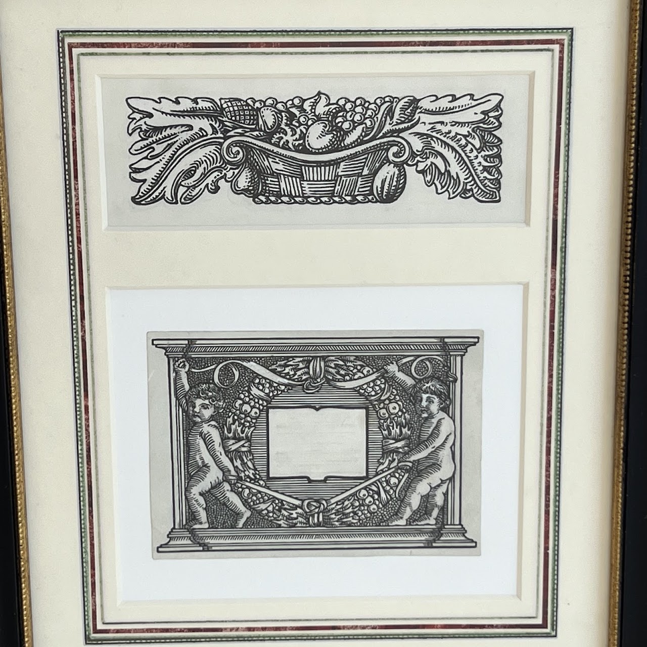 Early 20th C. Bookplate and Printer's Ornament, Likely Louise Ames Norman