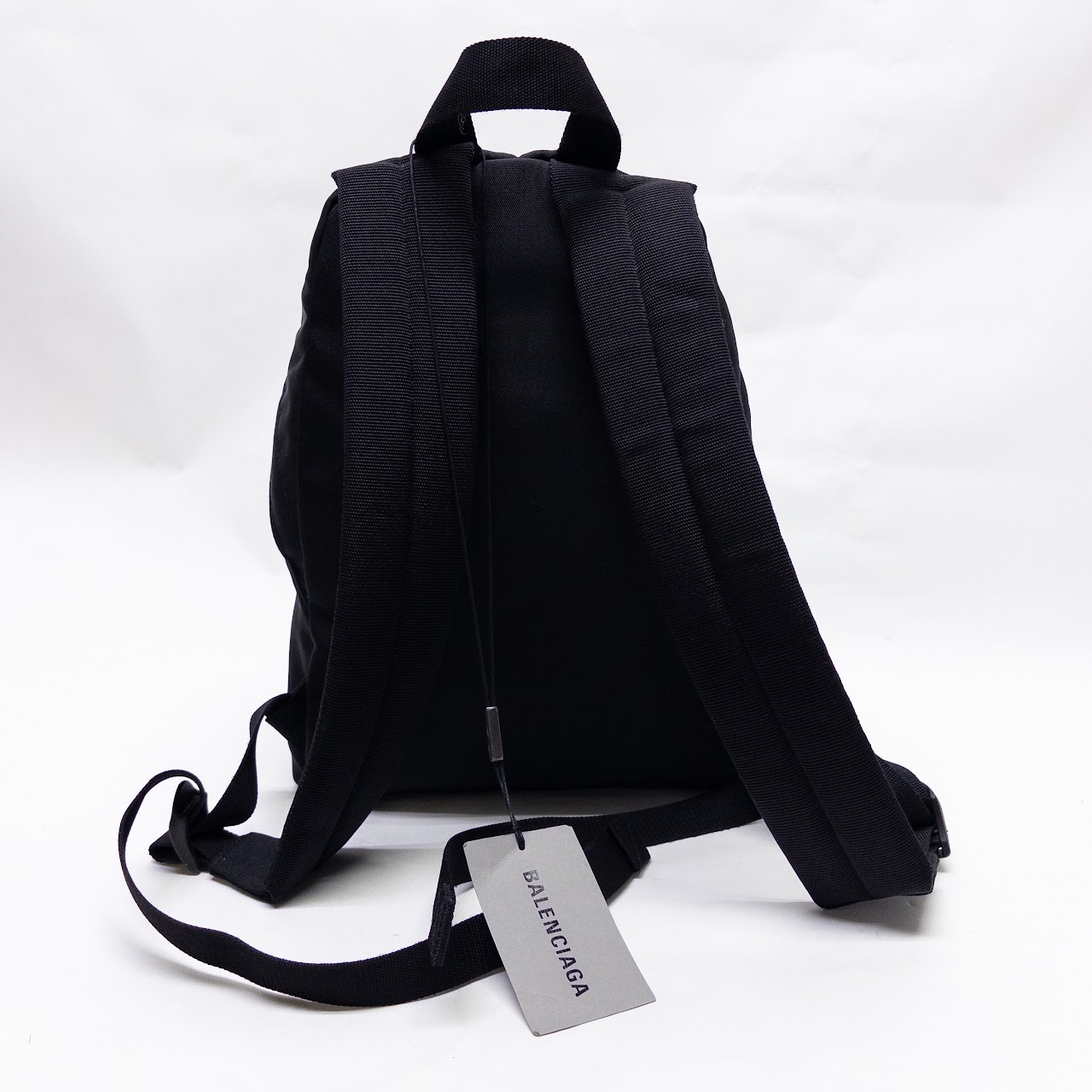 Balenciaga Black Nylon 'You Are The World' Backpack