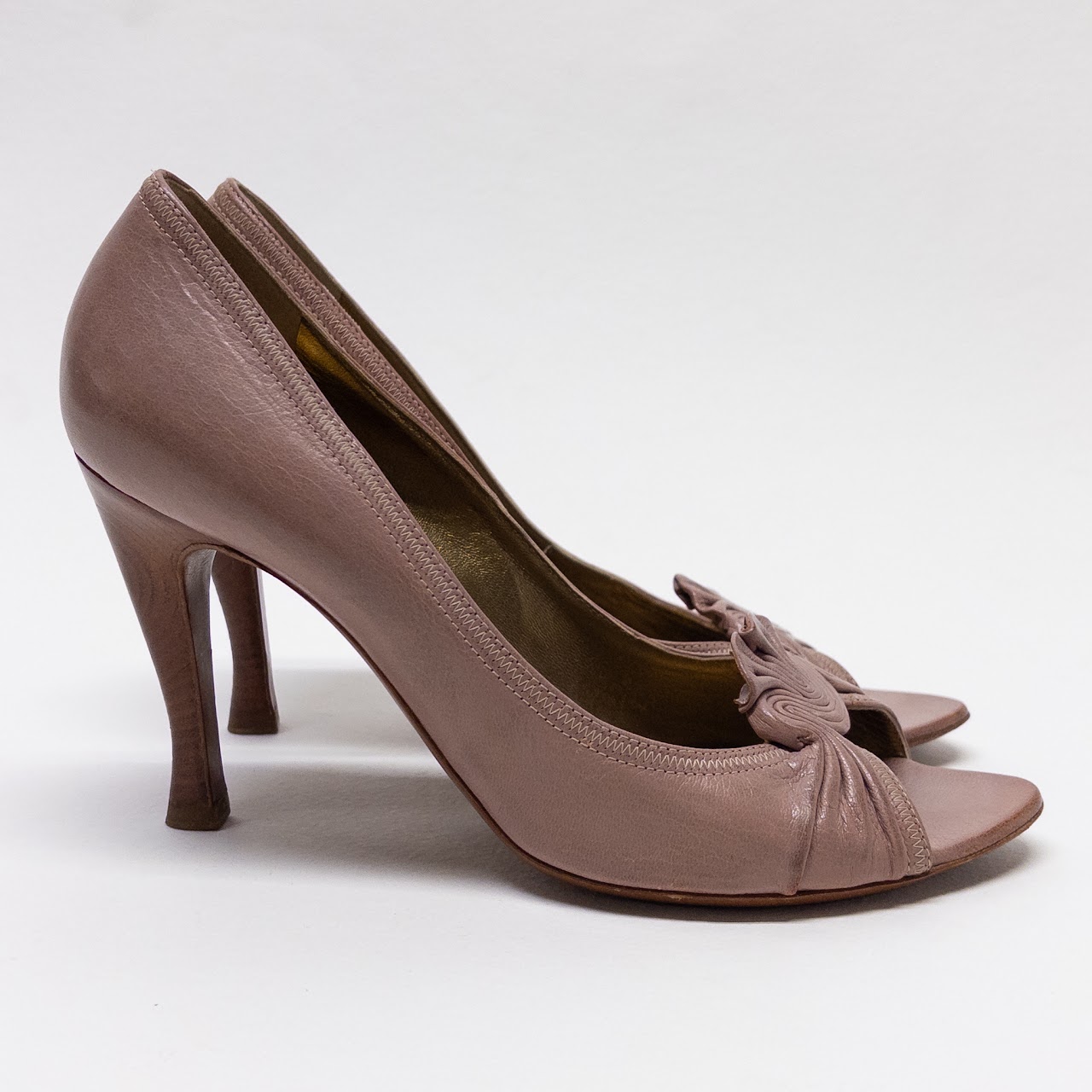 Bottega Veneta Y2K Peep Toe Pumps