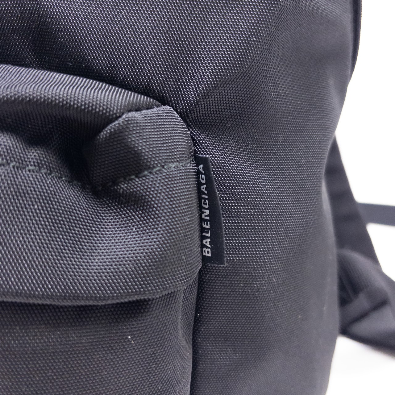 Balenciaga Black Nylon 'You Are The World' Backpack