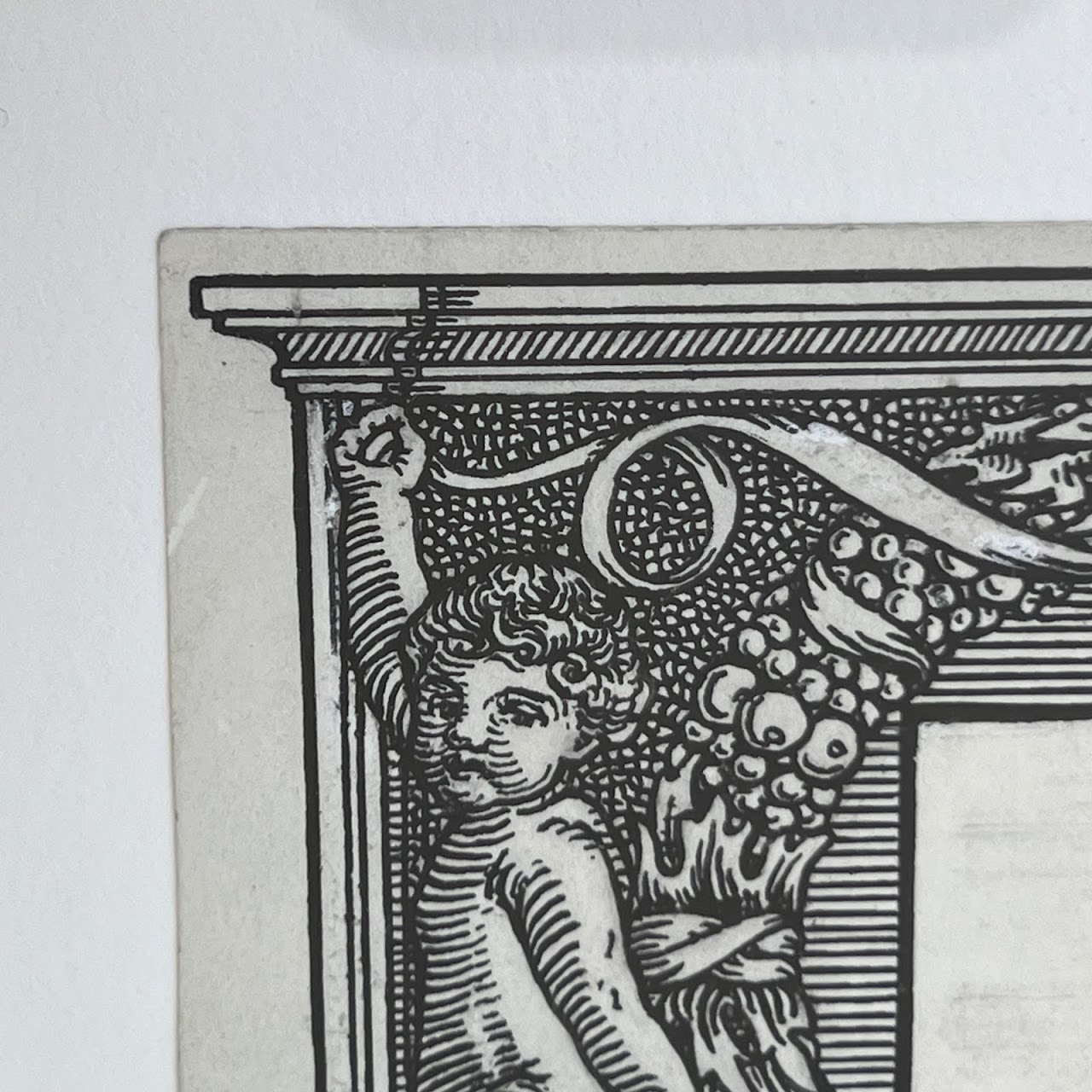 Early 20th C. Bookplate and Printer's Ornament, Likely Louise Ames Norman