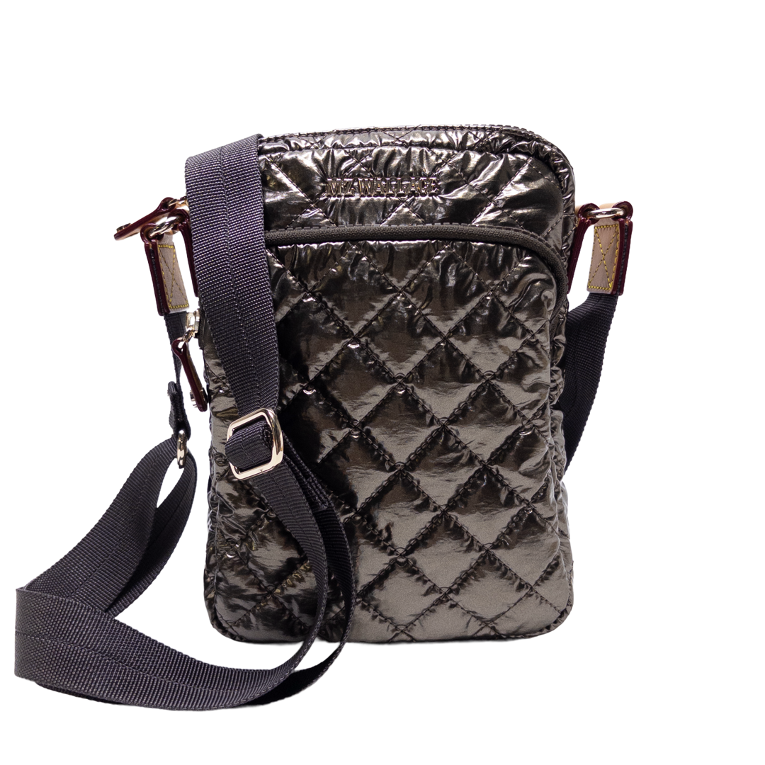 MZ Wallace Metallic Quilted Crossbody Bag