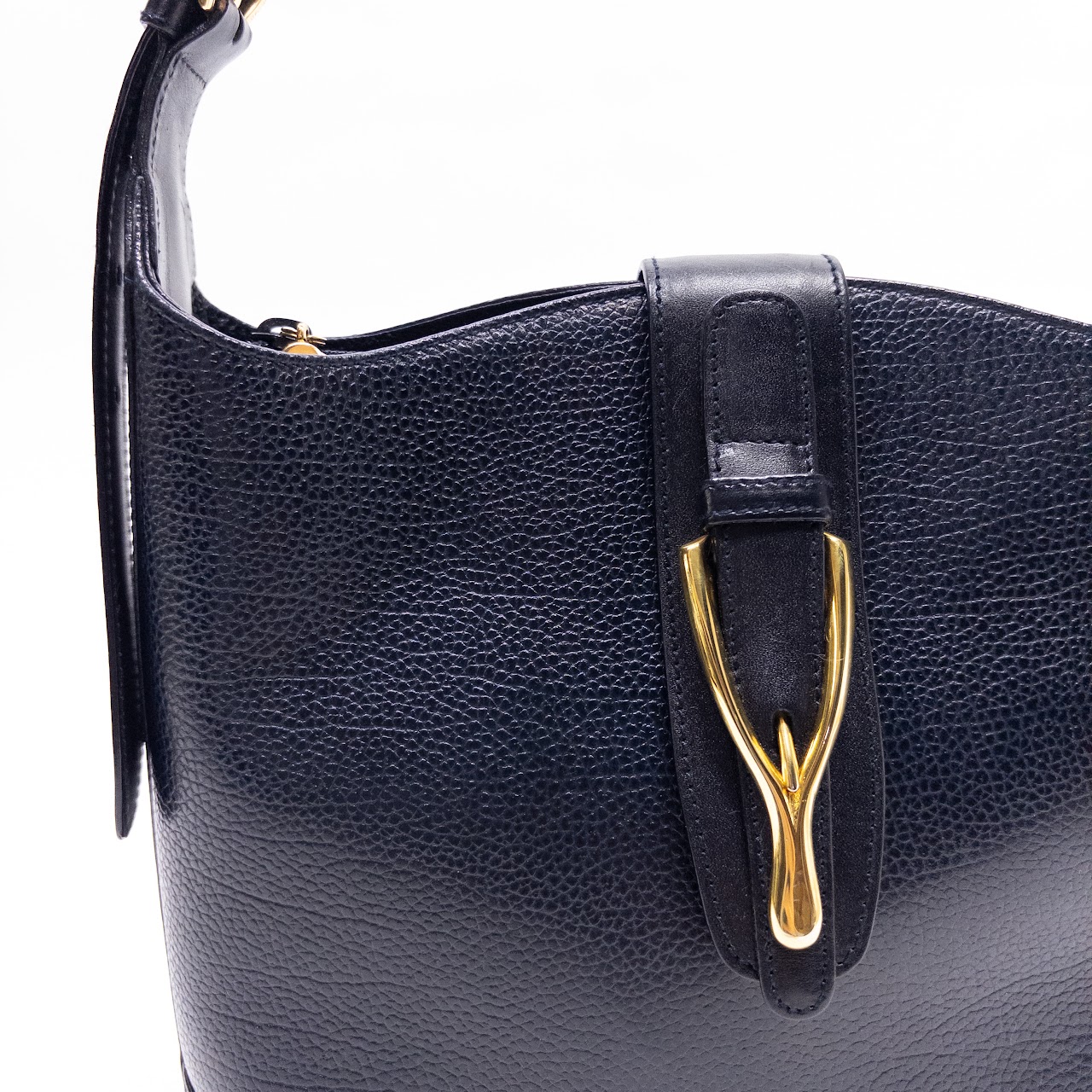 Suarez NYC Textured Leather Shoulder Bag