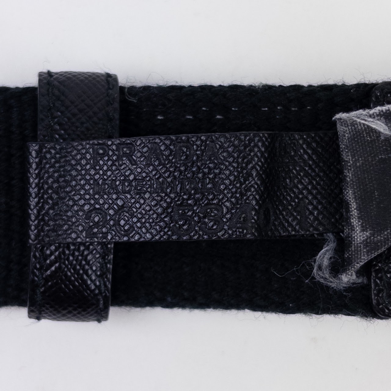 Prada Wool Blend Slide Belt