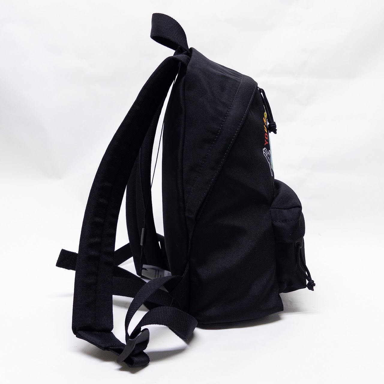 Balenciaga Black Nylon 'You Are The World' Backpack