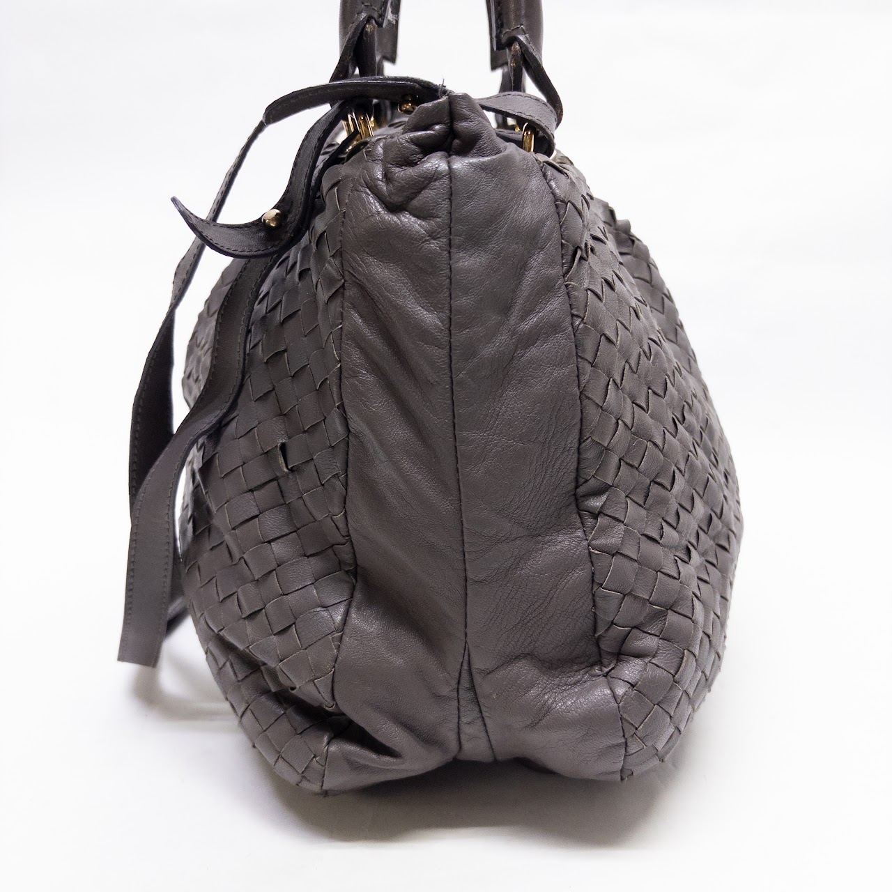 Suarez NYC  Woven Leather Shoulder Bag