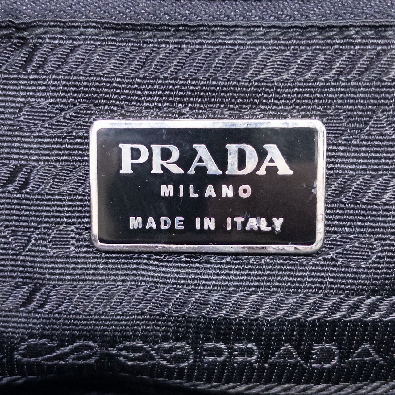 Prada Spazzolato Polished Leather Frame Bag