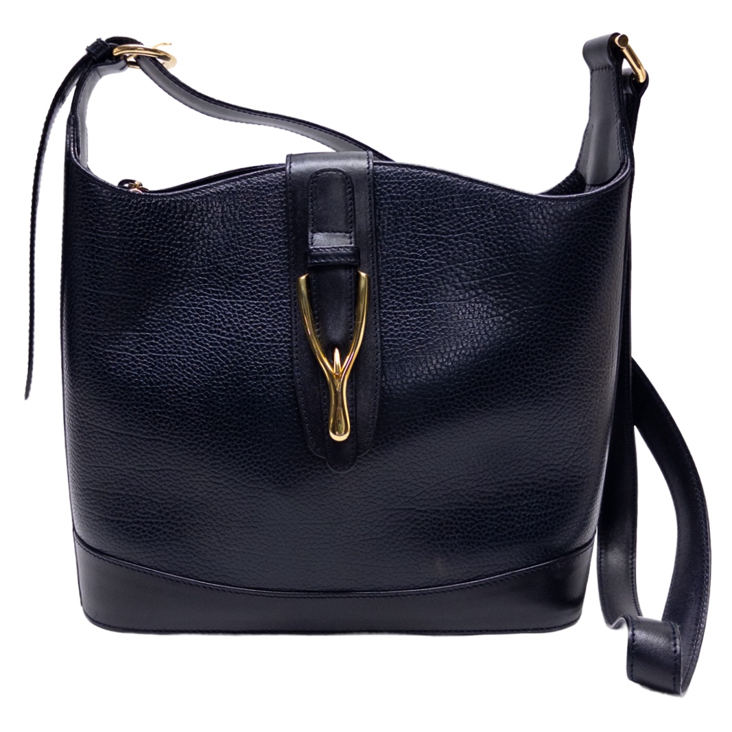 Suarez NYC Textured Leather Shoulder Bag