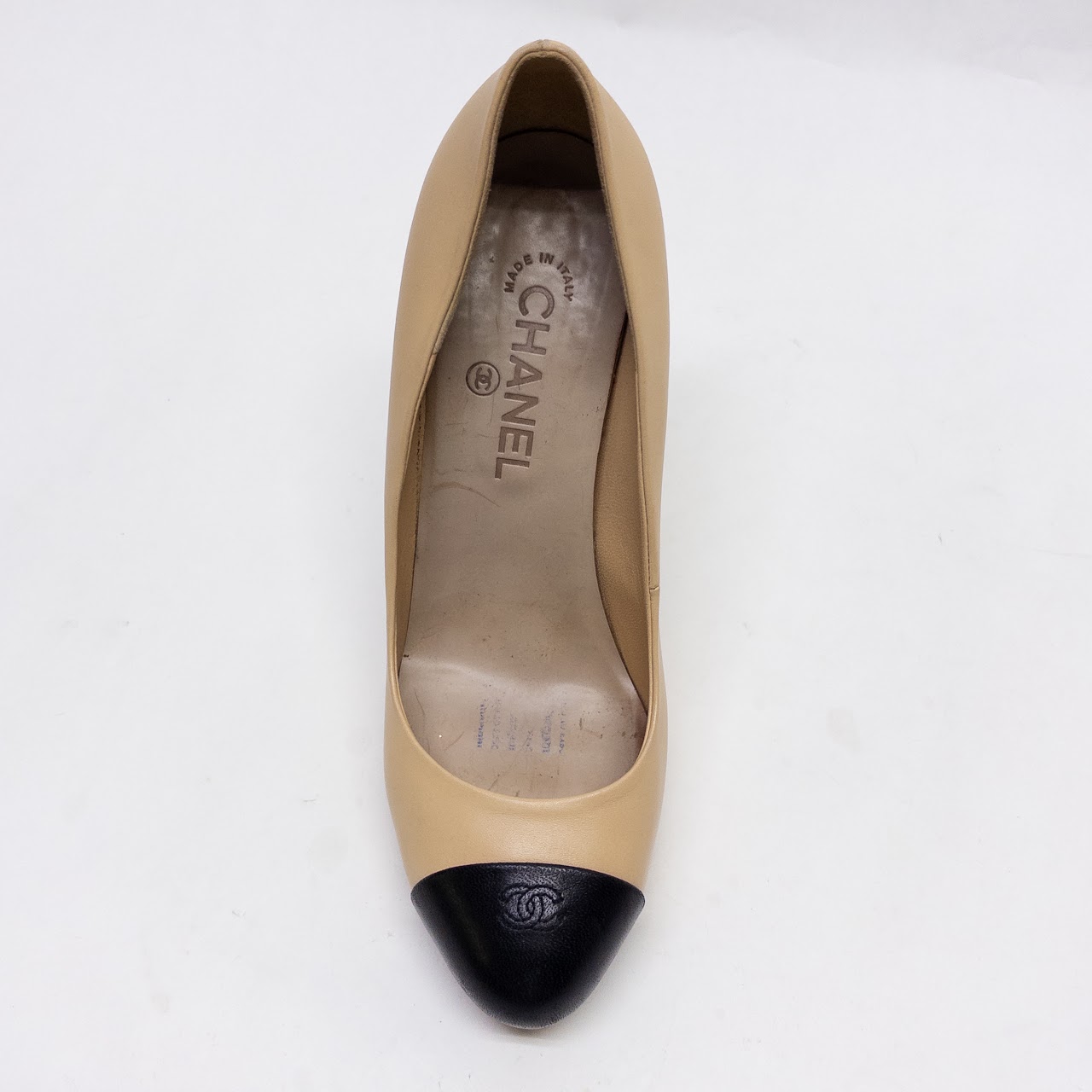 Chanel CC Cap Toe Platform Pumps