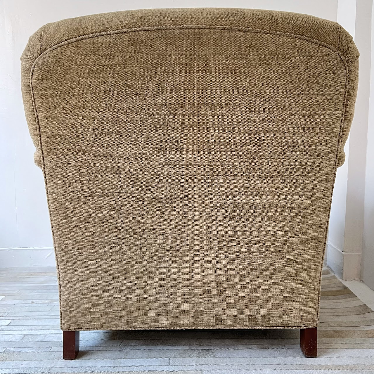 English Roll-Arm Tweed Armchair #2