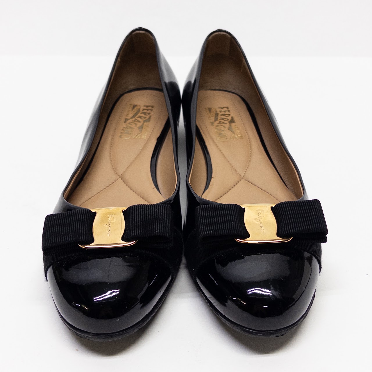 Salvatore Ferragamo Varina Patent Leather Flats