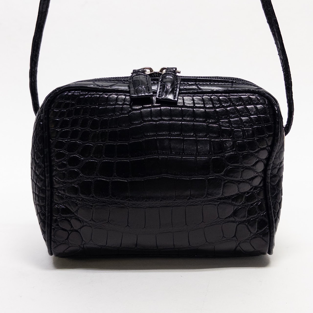 Suarez Black Leather Mini Crossbody Bag