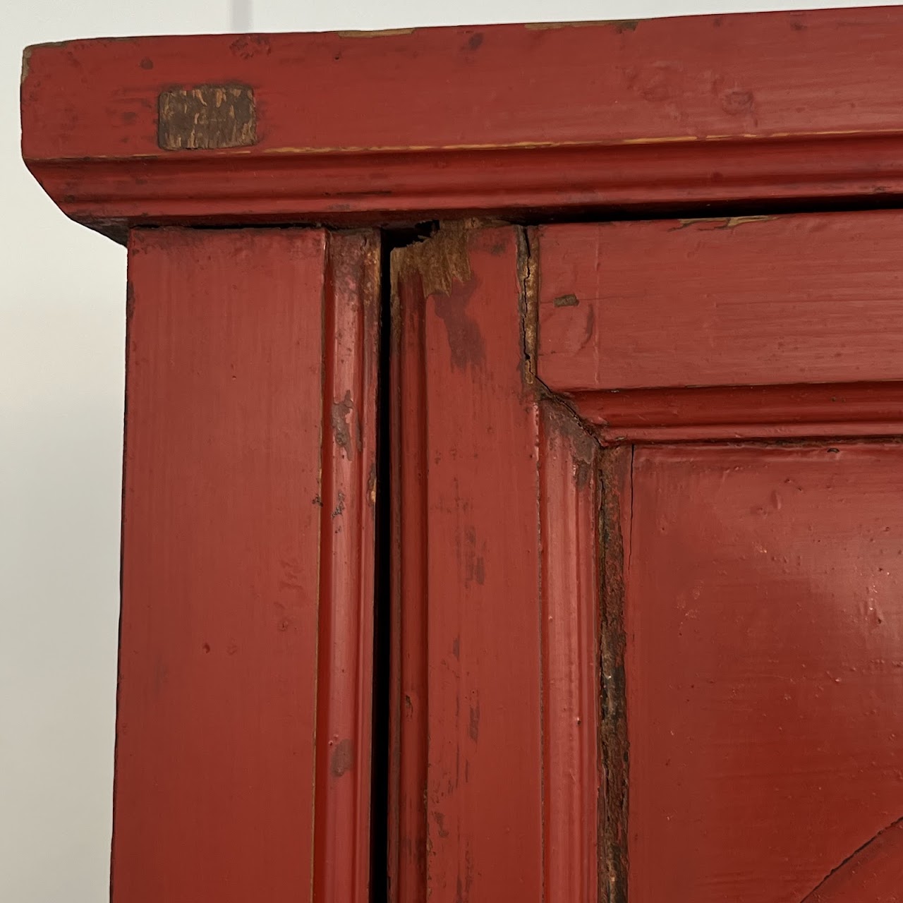 Chinese Lacquered and Hand Painted Vintage Cabinet