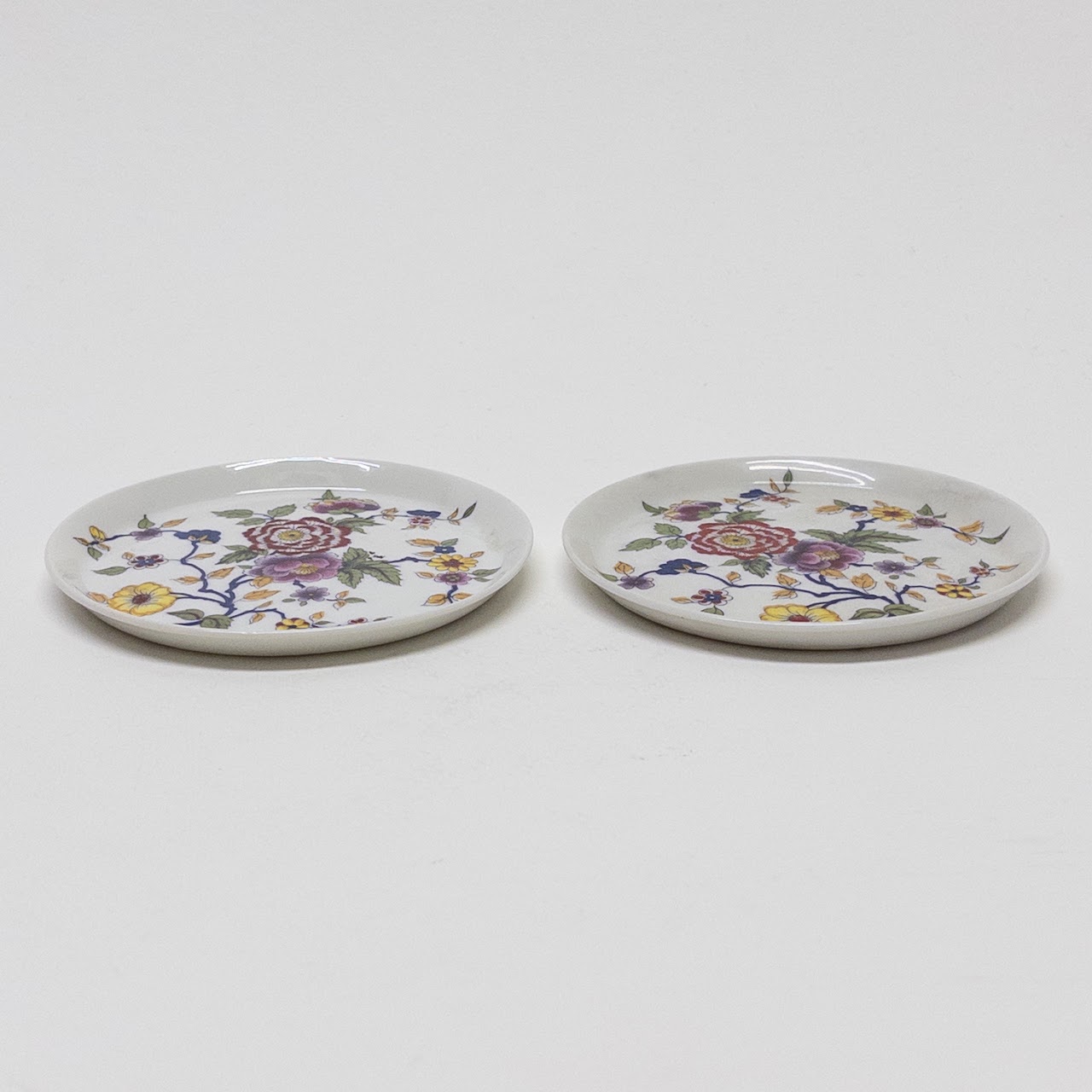 Limoges France Set of Four Floral Coasters