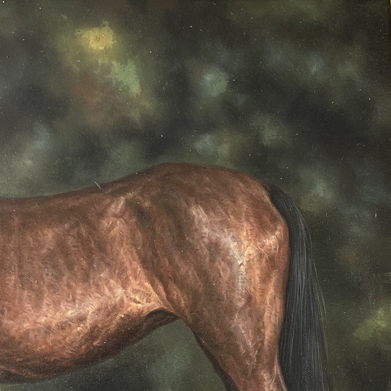 E. Blast Signed Equine Portrait Oil Painting