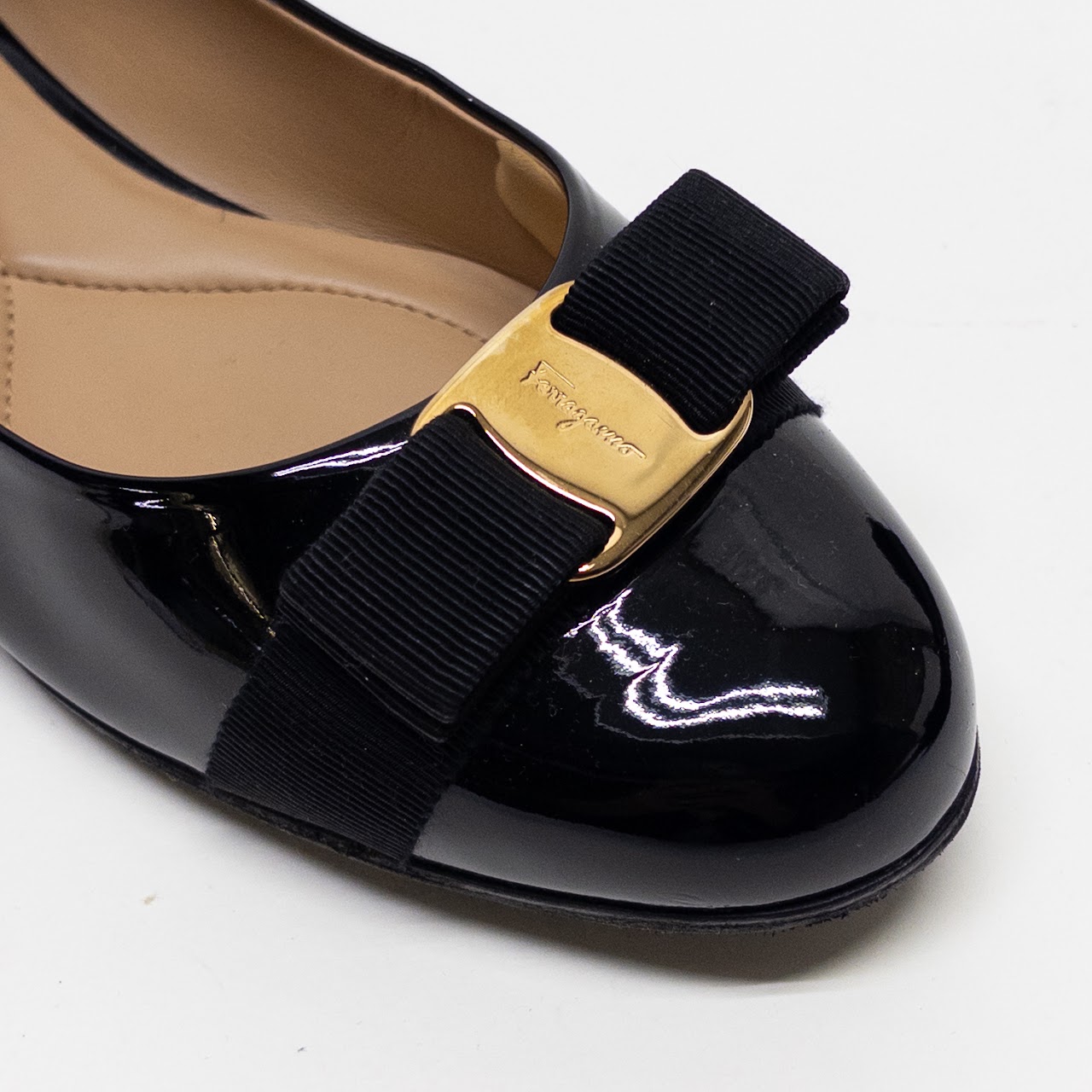 Salvatore Ferragamo Varina Patent Leather Flats