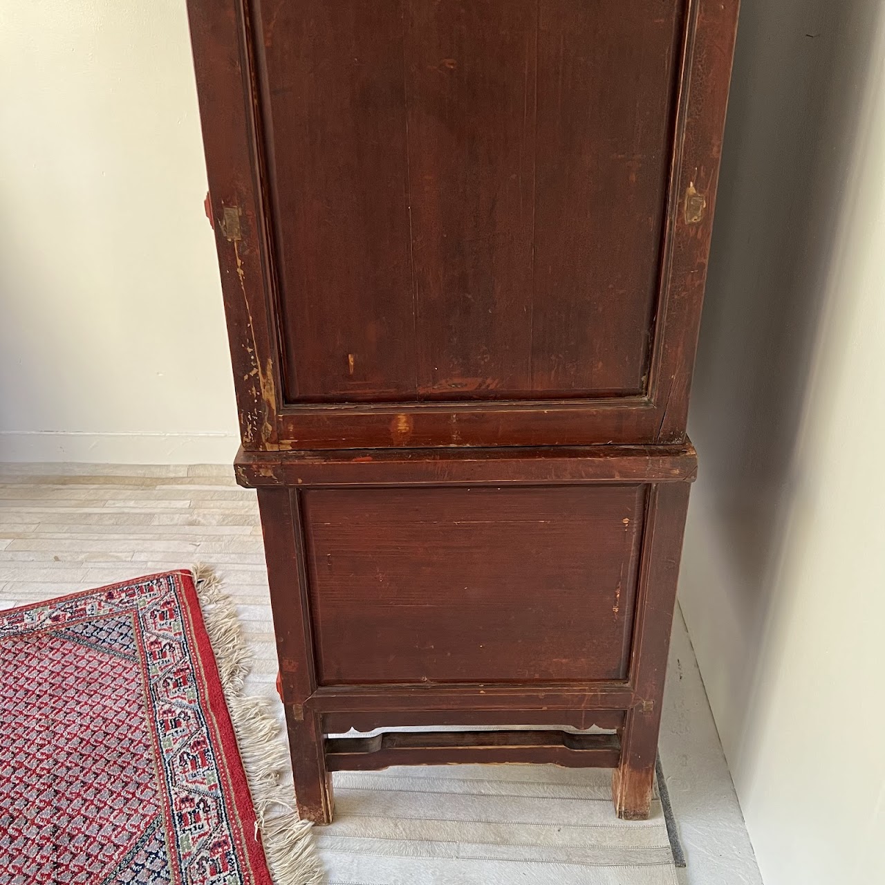 Chinese Lacquered and Hand Painted Vintage Cabinet