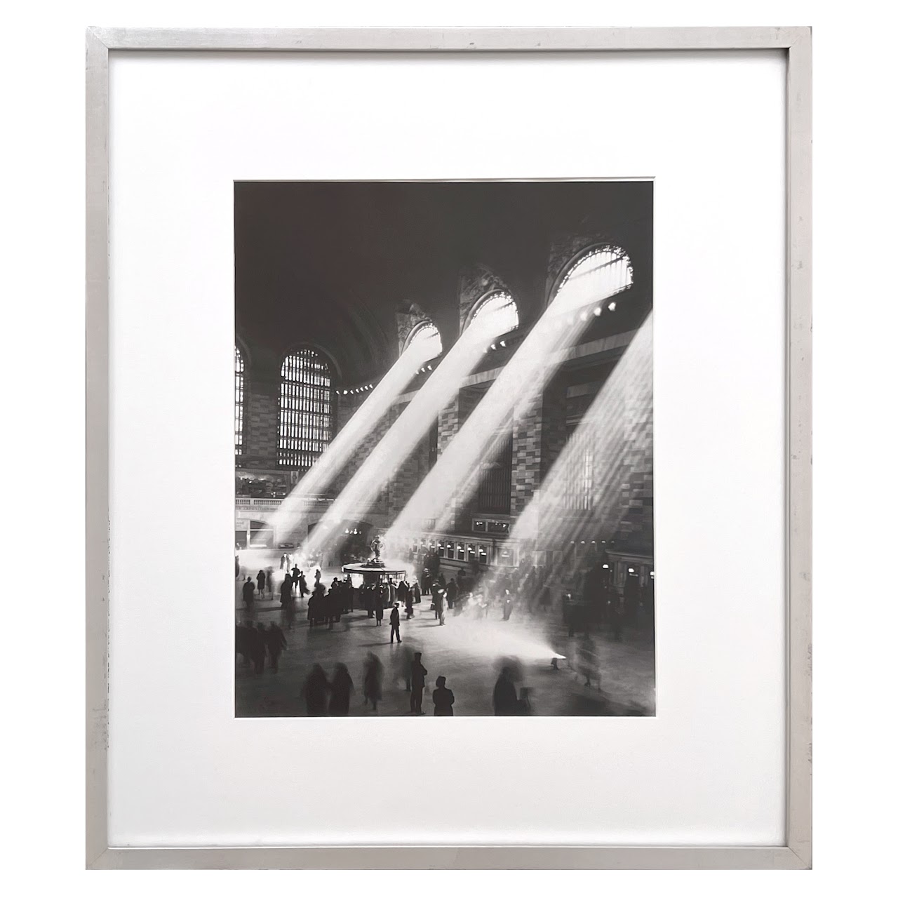 1930s Grand Central Terminal Sunbeams Silver Gelatin Photograph