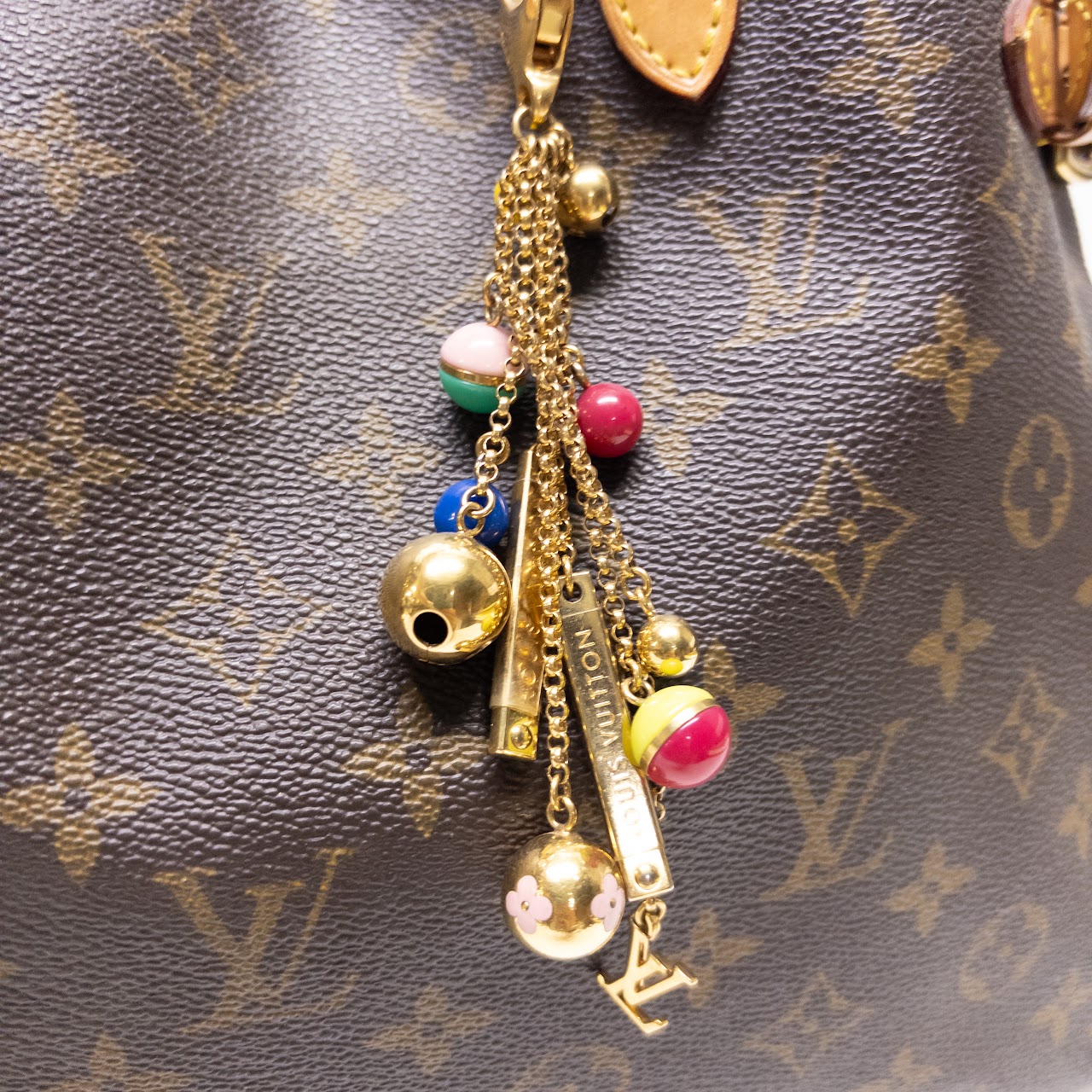 Louis Vuitton Batignolles Monogram Tote Bag with Charms