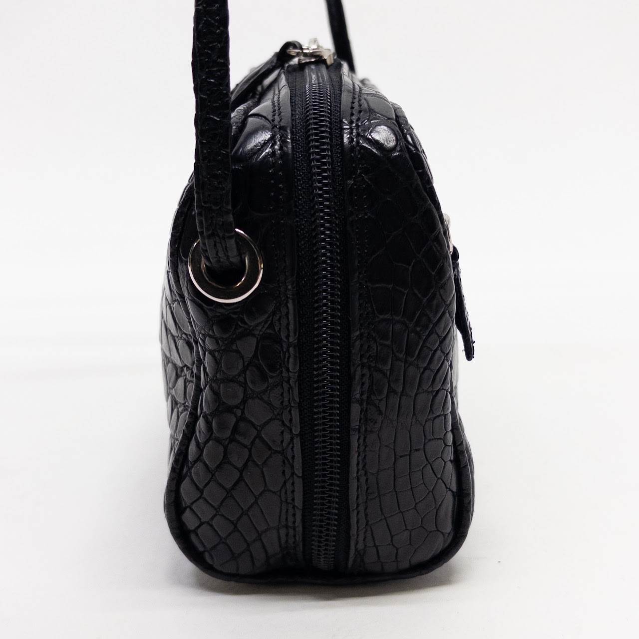 Suarez Black Leather Mini Crossbody Bag