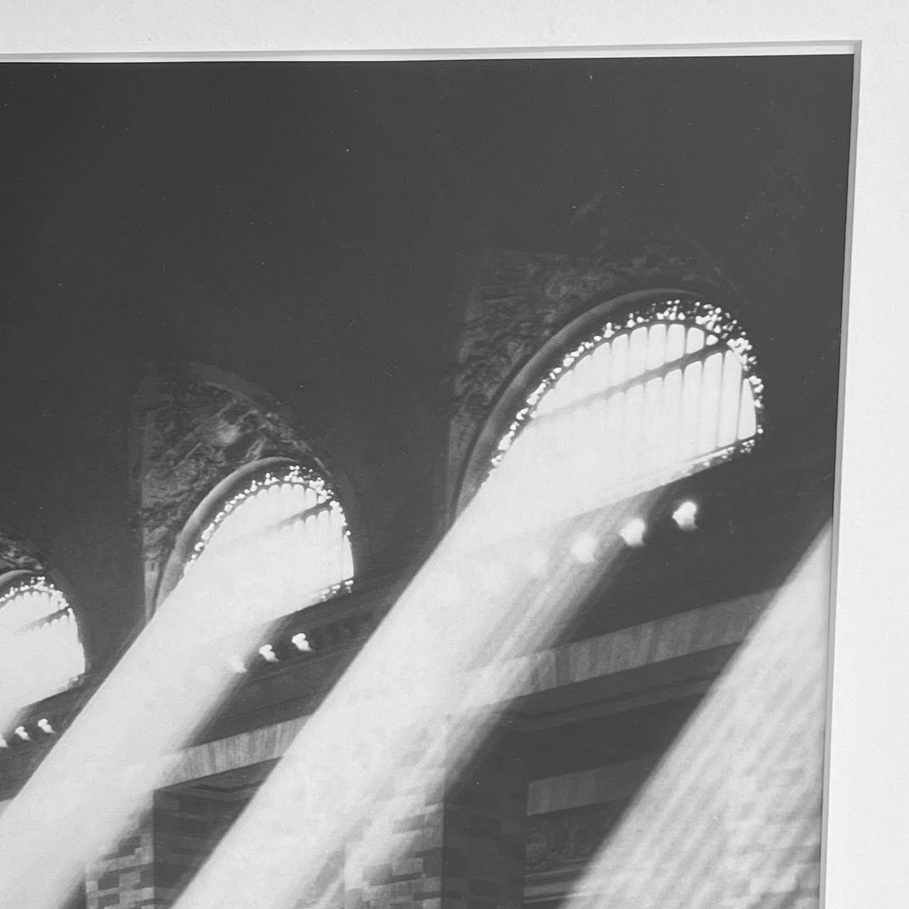 1930s Grand Central Terminal Sunbeams Silver Gelatin Photograph