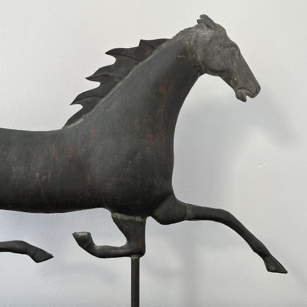 Metal Horse Weathervane Topper