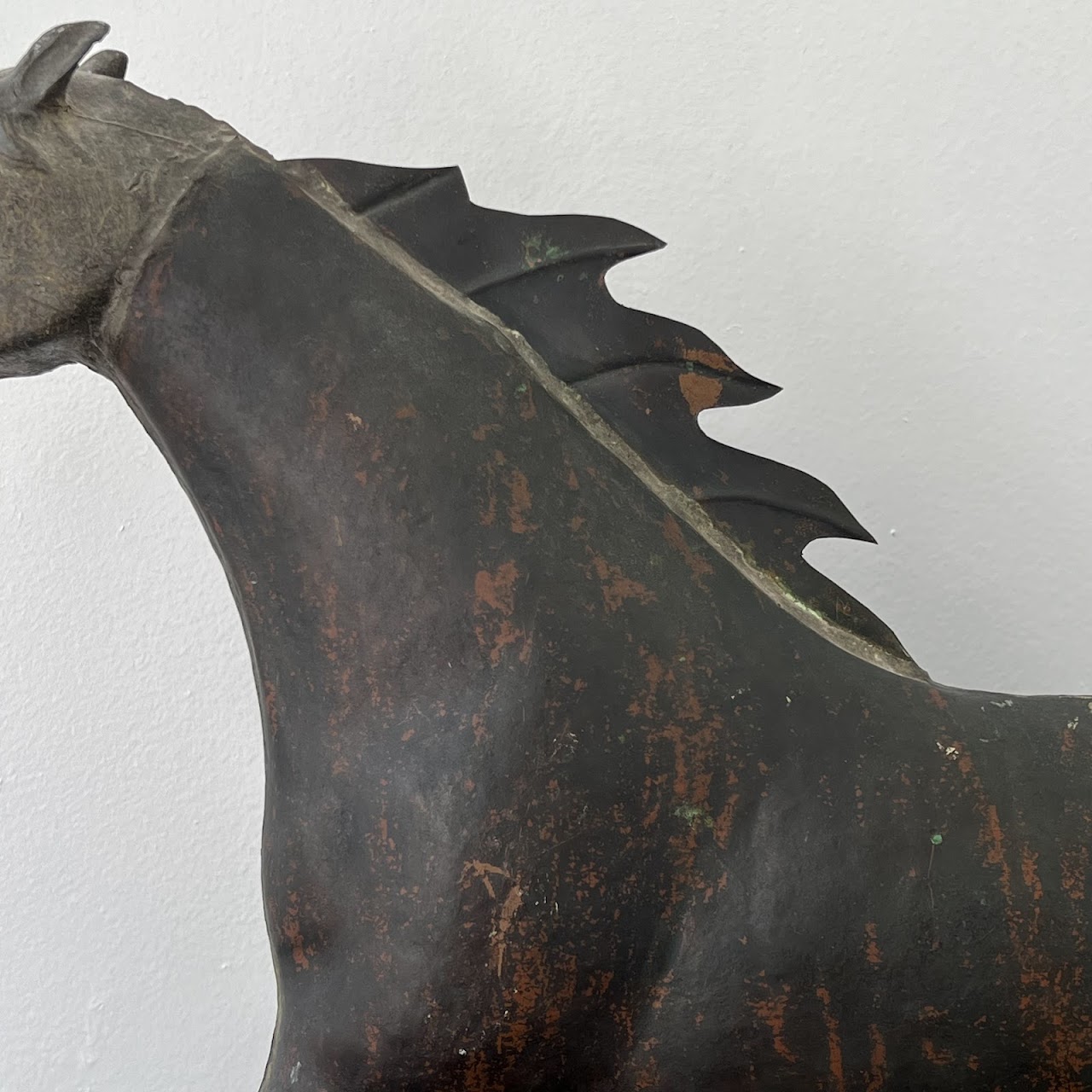 Metal Horse Weathervane Topper