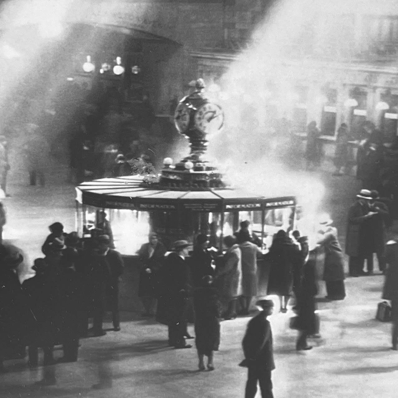 1930s Grand Central Terminal Sunbeams Silver Gelatin Photograph