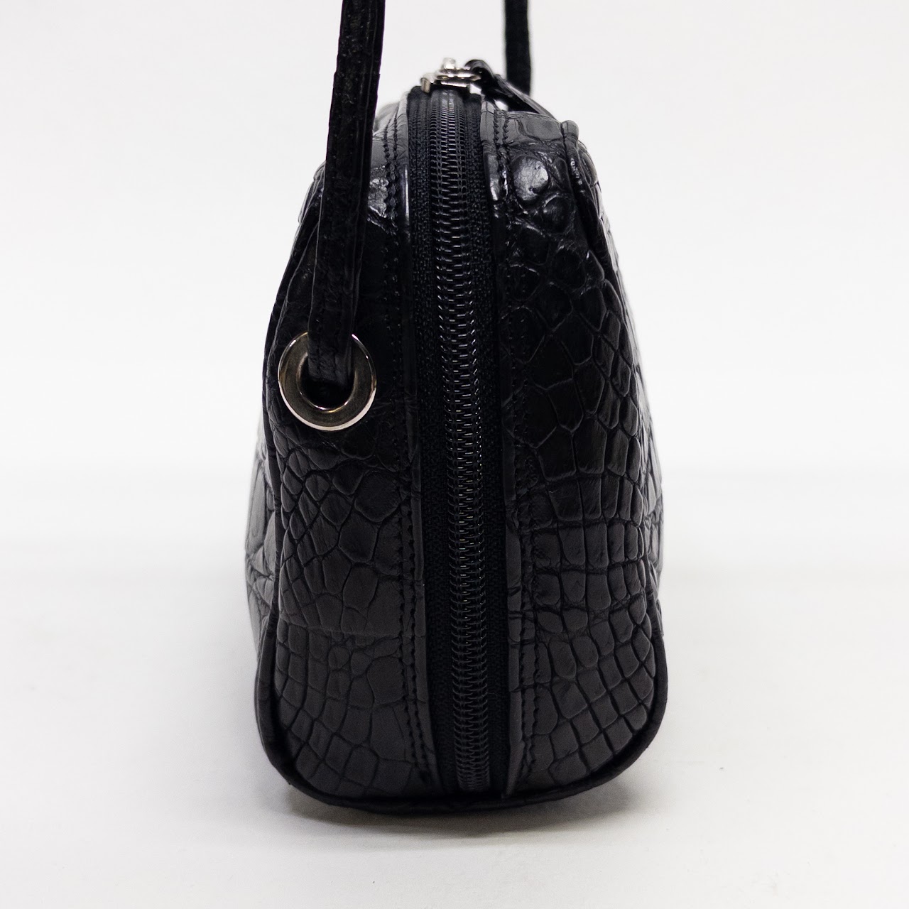 Suarez Black Leather Mini Crossbody Bag