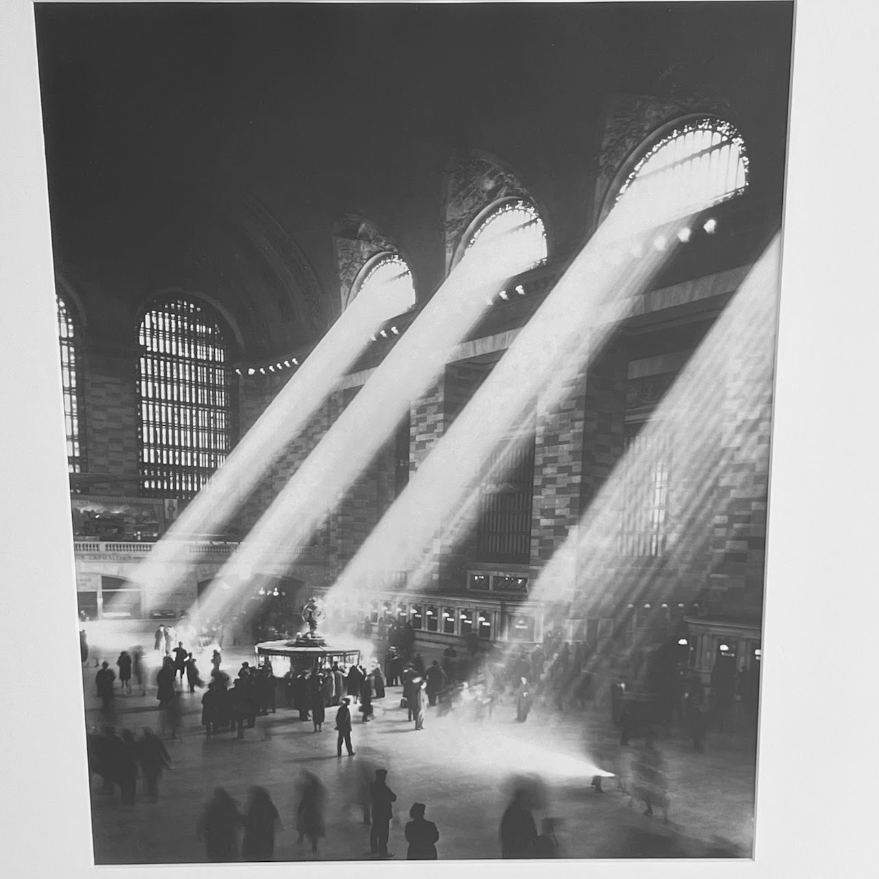 1930s Grand Central Terminal Sunbeams Silver Gelatin Photograph