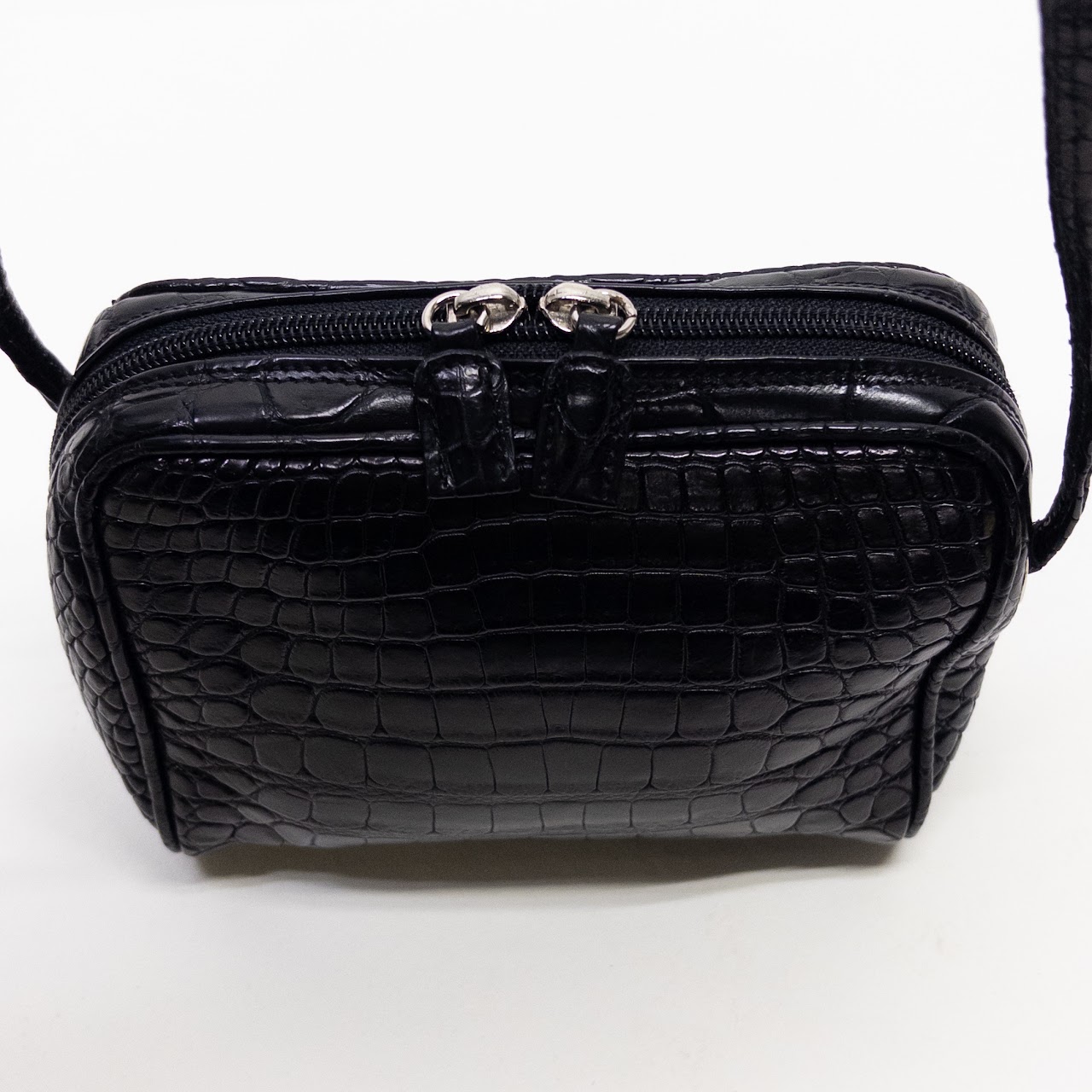 Suarez Black Leather Mini Crossbody Bag