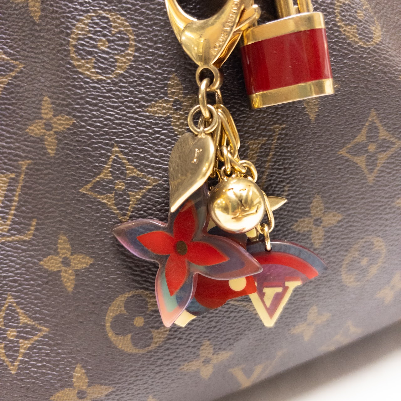 Louis Vuitton Batignolles Monogram Tote Bag with Charms